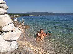Dovolená v Chorvatsku - pláže ve městě Krk